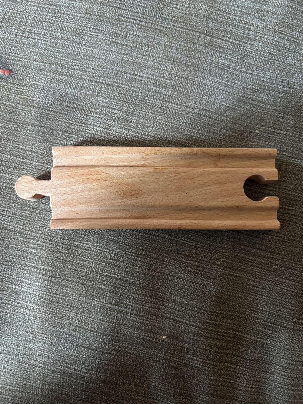 Wooden Toy Train Track Piece - Natural Wood Melissa & Doug